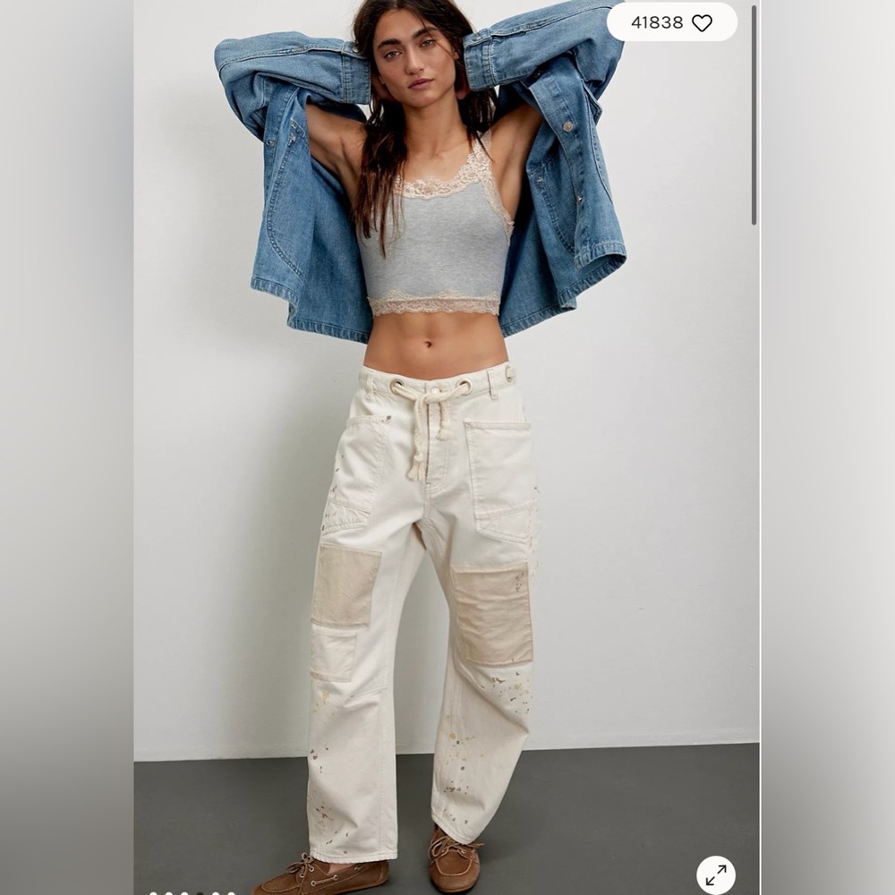 Free People We The Free Moxie Pull-On Barrel Jeans